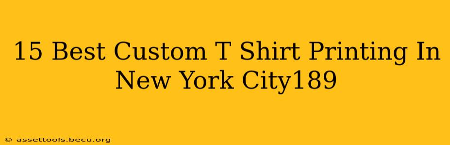 15 Best Custom T Shirt Printing In New York City189