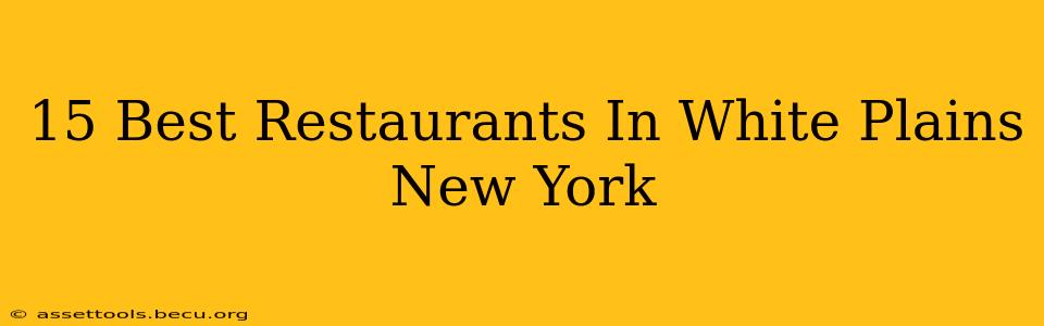15 Best Restaurants In White Plains New York