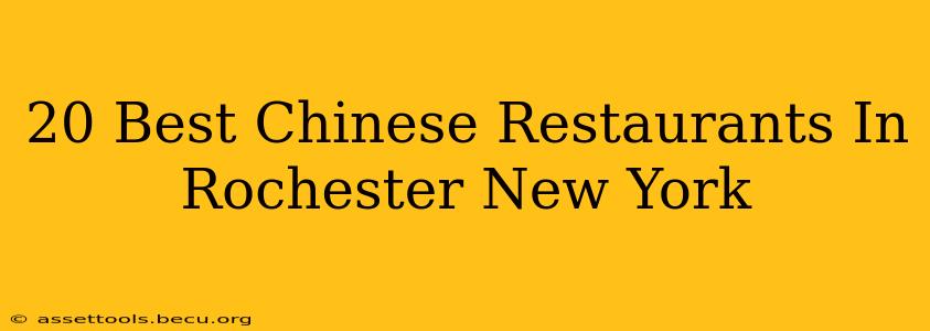 20 Best Chinese Restaurants In Rochester New York