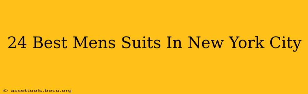 24 Best Mens Suits In New York City