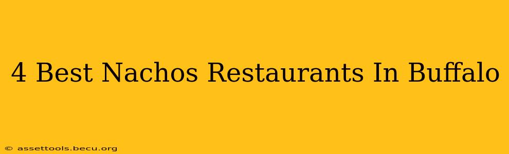 4 Best Nachos Restaurants In Buffalo