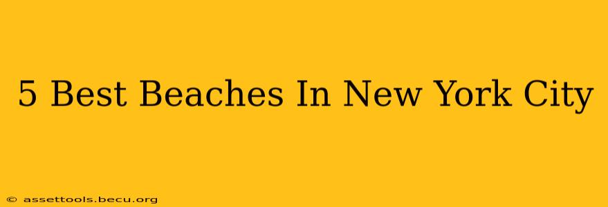 5 Best Beaches In New York City