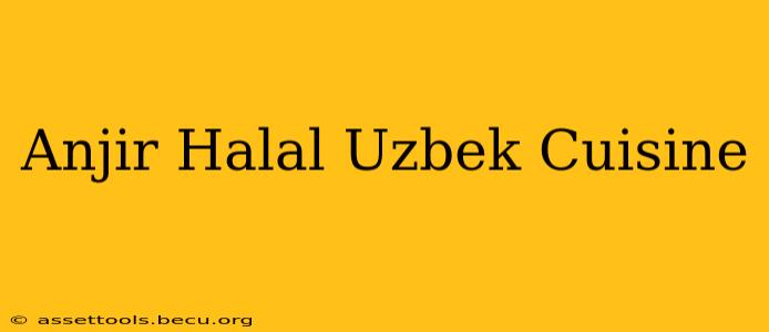 Anjir Halal Uzbek Cuisine