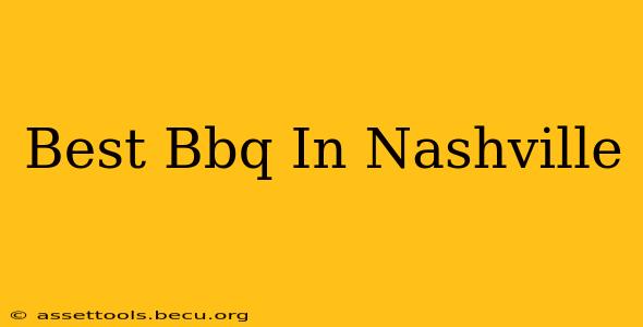 Best Bbq In Nashville