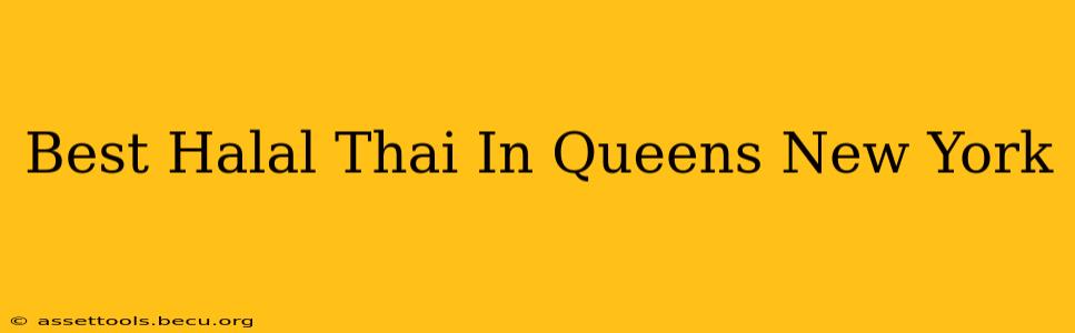 Best Halal Thai In Queens New York