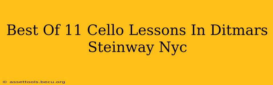 Best Of 11 Cello Lessons In Ditmars Steinway Nyc
