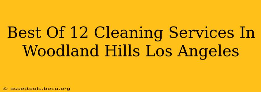 Best Of 12 Cleaning Services In Woodland Hills Los Angeles