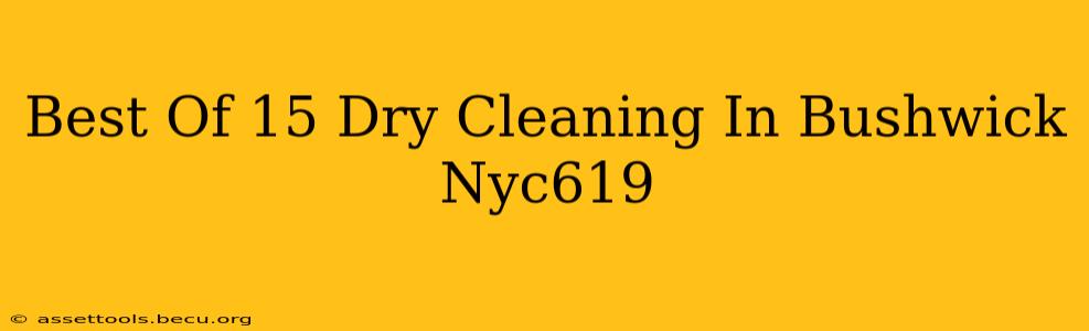 Best Of 15 Dry Cleaning In Bushwick Nyc619