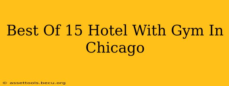 Best Of 15 Hotel With Gym In Chicago
