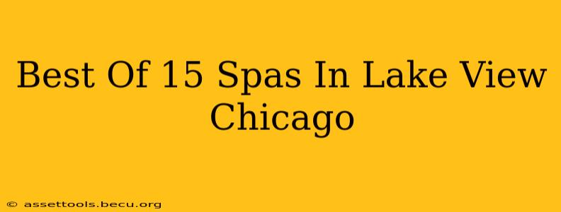 Best Of 15 Spas In Lake View Chicago