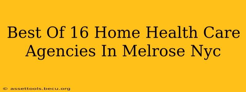 Best Of 16 Home Health Care Agencies In Melrose Nyc