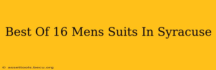 Best Of 16 Mens Suits In Syracuse