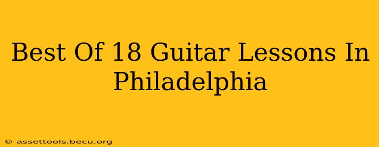 Best Of 18 Guitar Lessons In Philadelphia