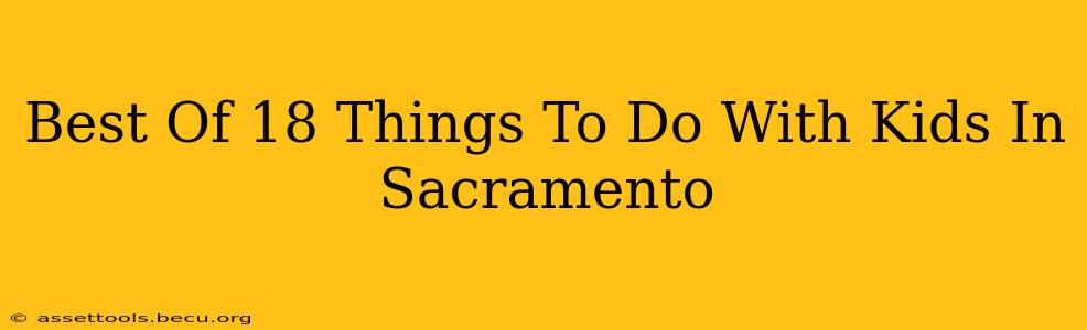 Best Of 18 Things To Do With Kids In Sacramento