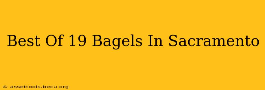 Best Of 19 Bagels In Sacramento