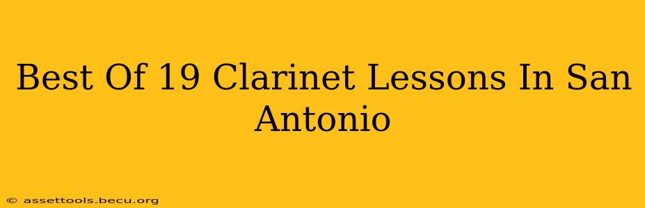 Best Of 19 Clarinet Lessons In San Antonio