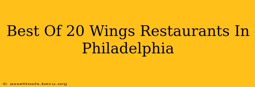 Best Of 20 Wings Restaurants In Philadelphia