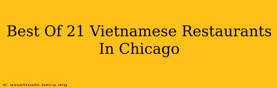 Best Of 21 Vietnamese Restaurants In Chicago
