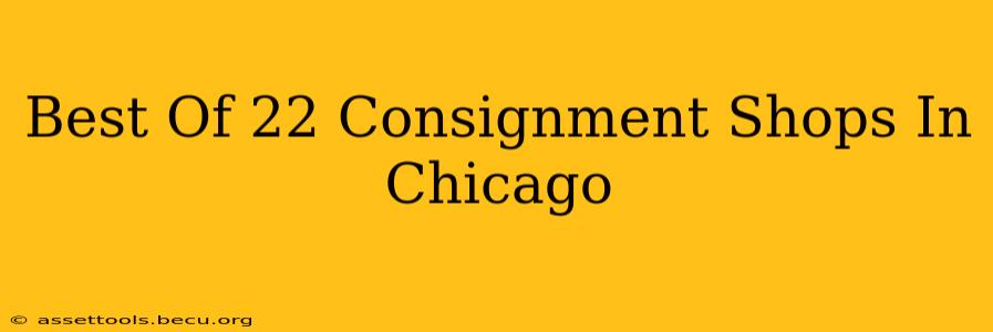 Best Of 22 Consignment Shops In Chicago