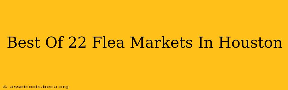 Best Of 22 Flea Markets In Houston