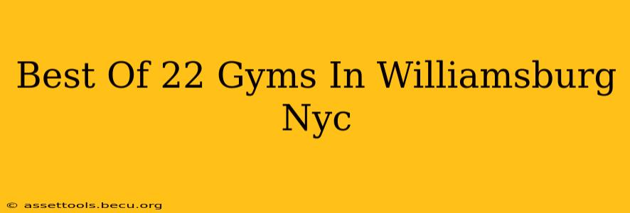 Best Of 22 Gyms In Williamsburg Nyc