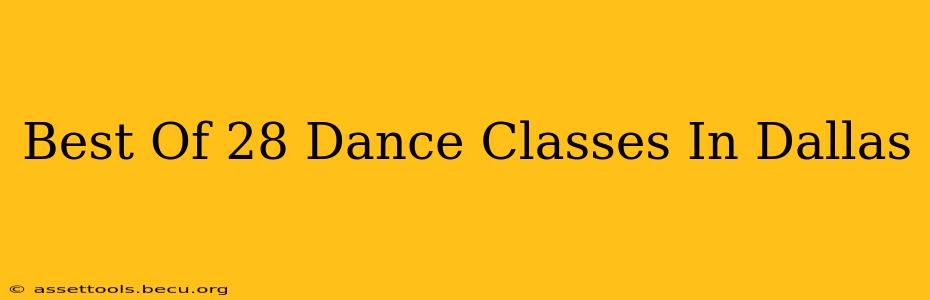 Best Of 28 Dance Classes In Dallas