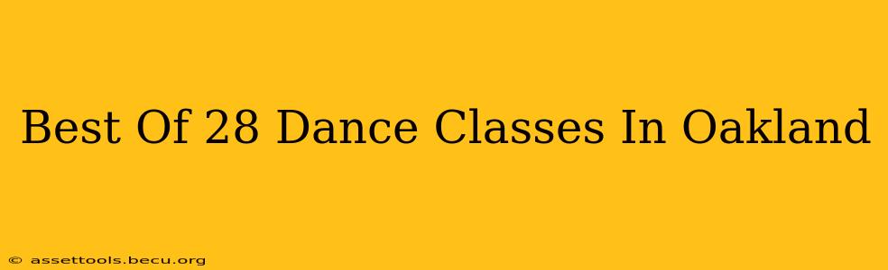 Best Of 28 Dance Classes In Oakland