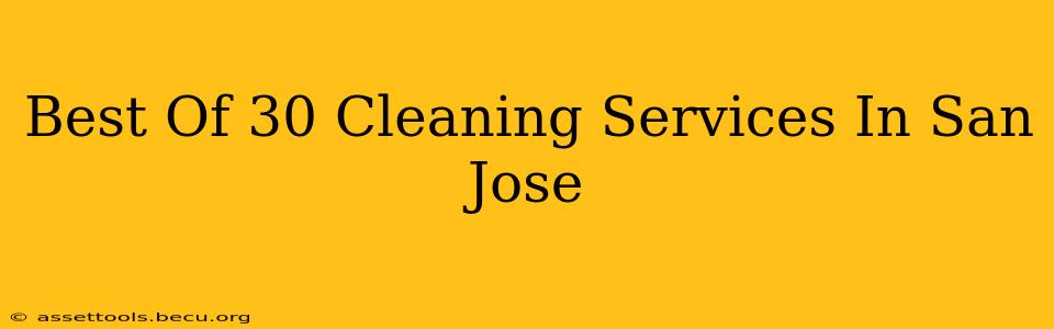 Best Of 30 Cleaning Services In San Jose