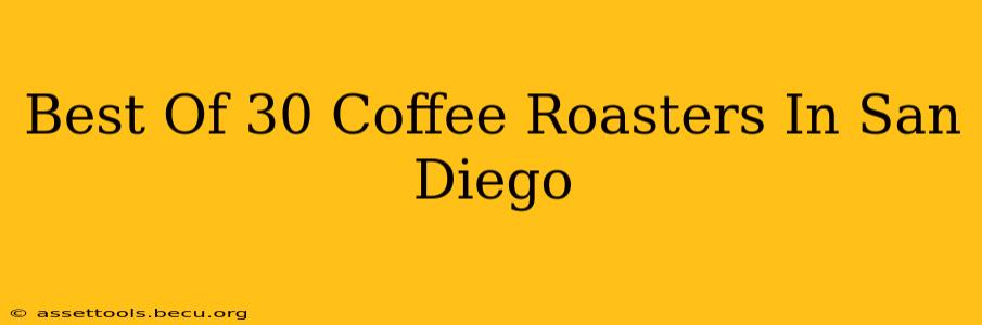 Best Of 30 Coffee Roasters In San Diego