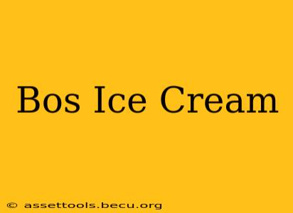 Bos Ice Cream