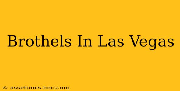 Brothels In Las Vegas
