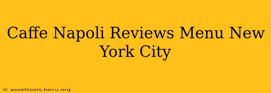 Caffe Napoli Reviews Menu New York City