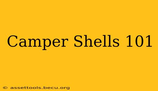 Camper Shells 101