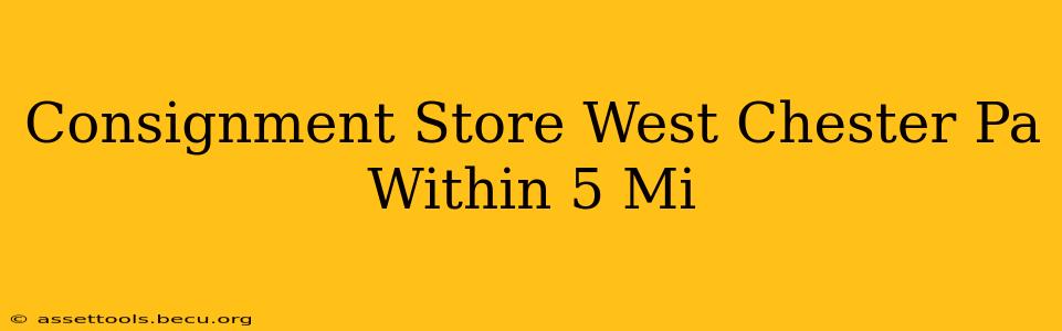 Consignment Store West Chester Pa Within 5 Mi