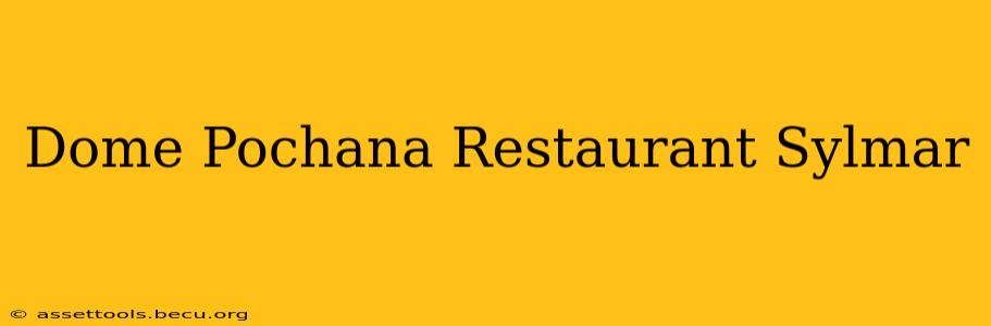 Dome Pochana Restaurant Sylmar