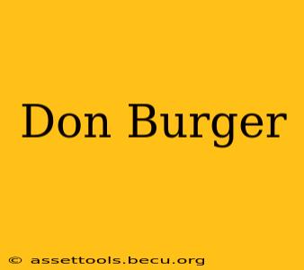 Don Burger