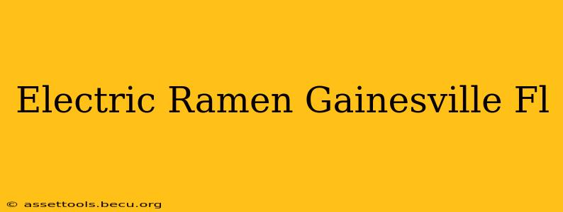 Electric Ramen Gainesville Fl