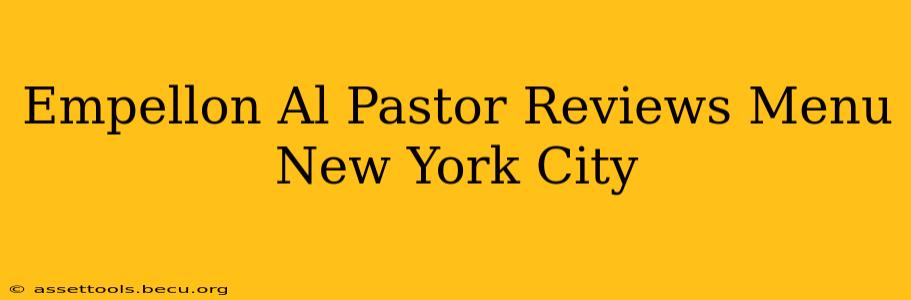 Empellon Al Pastor Reviews Menu New York City