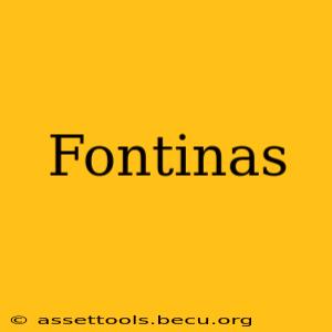 Fontinas