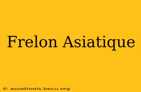Frelon Asiatique
