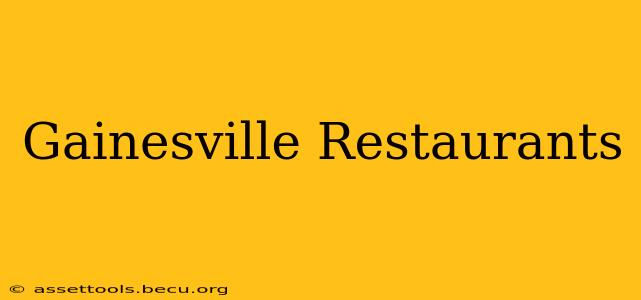 Gainesville Restaurants