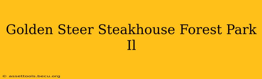 Golden Steer Steakhouse Forest Park Il