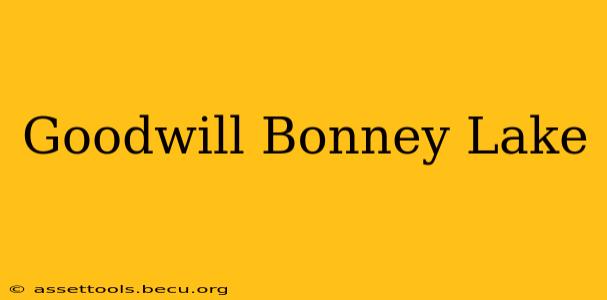 Goodwill Bonney Lake