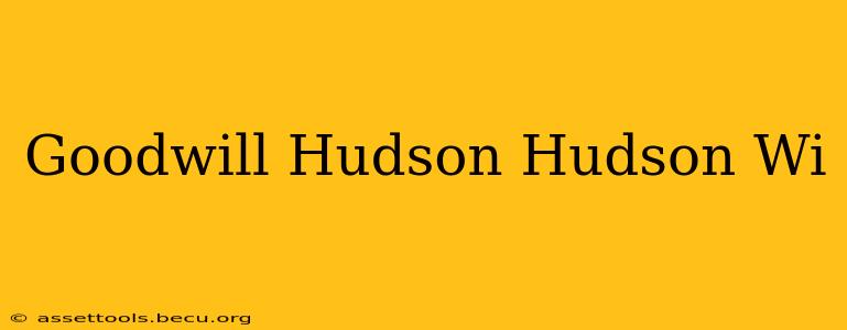 Goodwill Hudson Hudson Wi