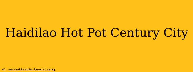 Haidilao Hot Pot Century City