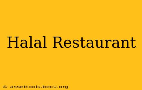 Halal Restaurant