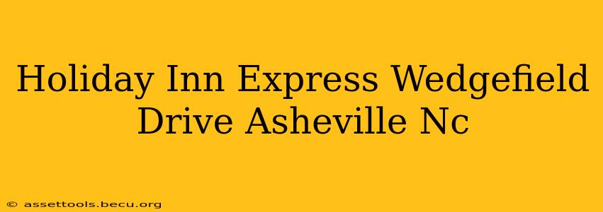 Holiday Inn Express Wedgefield Drive Asheville Nc