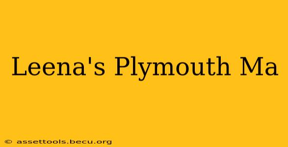 Leena's Plymouth Ma