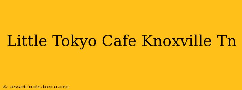 Little Tokyo Cafe Knoxville Tn