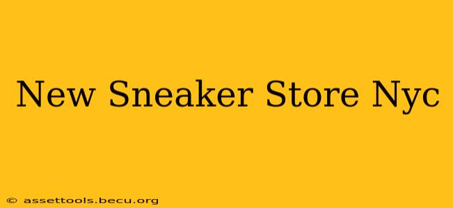 New Sneaker Store Nyc